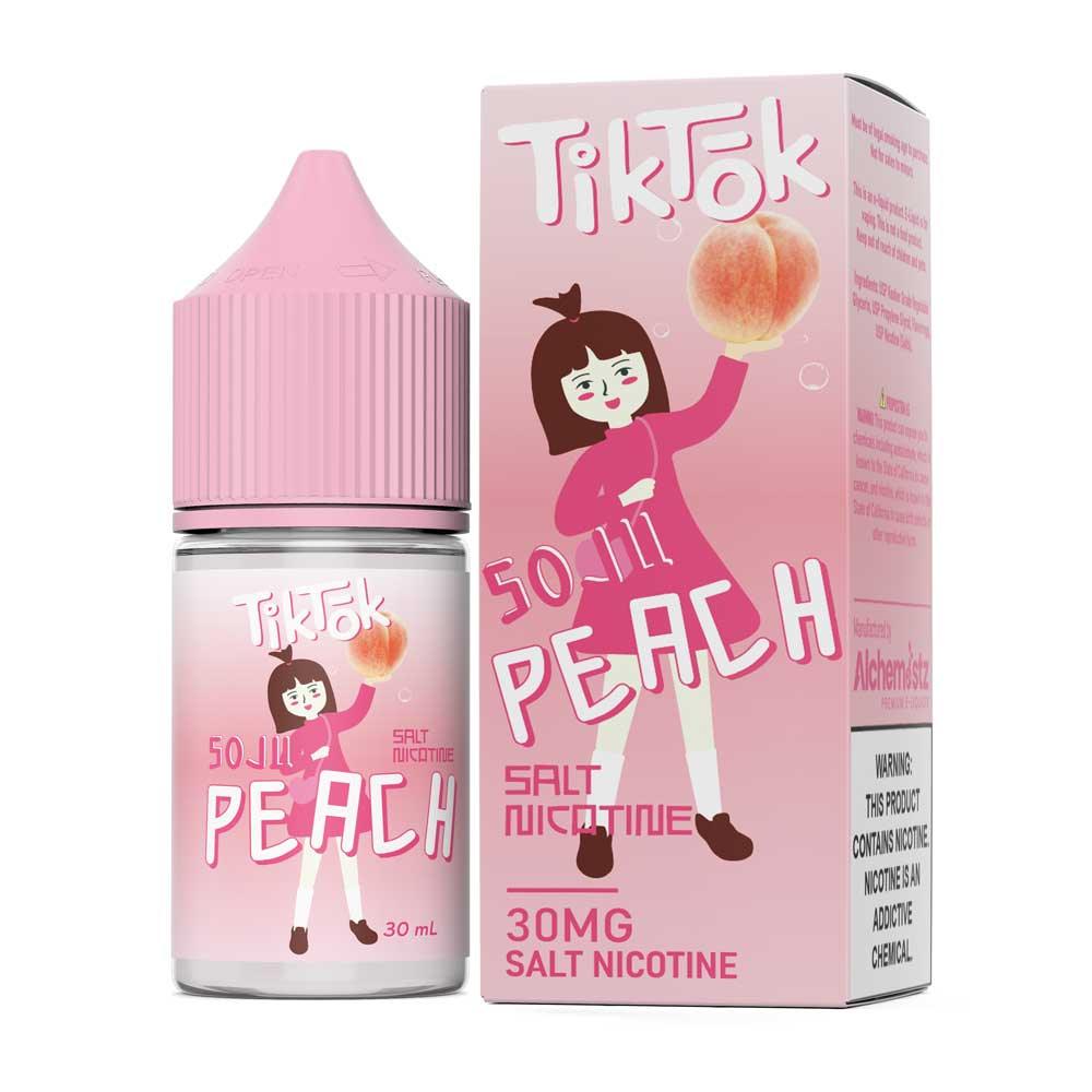 TikTok Salt E-Liquid - Soju Peach - 30ml - น้ำยาบุหรี่ไฟฟ้า - Thai Vape Shop