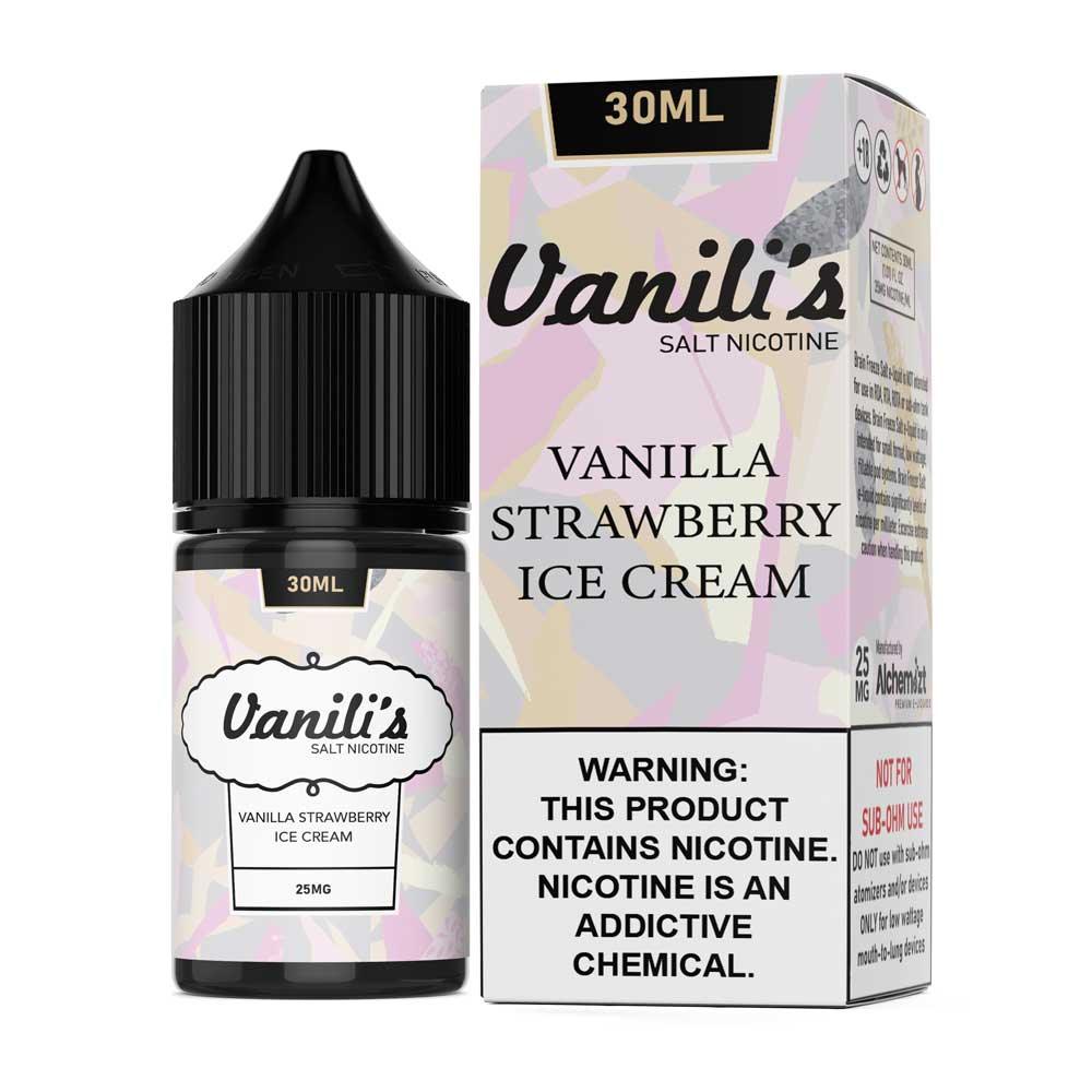 Vanili's Salt E-Liquid - Strawberry Ice Cream - 30ml - น้ำยาบุหรี่ไฟฟ้า - Thai Vape Shop